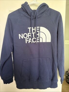 The North Face Men’s Dark Blue Logo Pullover Hoodie